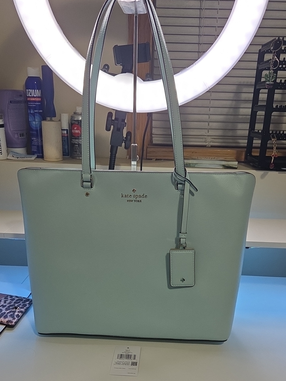 kate spade Large Blue leather tote